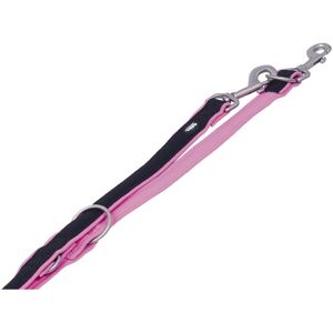 Laisse pour chien Nobby Rose 2m - Réglable en nylon et néoprène Laisse pour chien Nobby Rose 2m - Réglable en nylon et néoprène