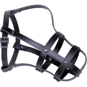 Nobby Size 10 Leather Dog Muzzle - 42-52 cm - Black Nobby Size 10 Leather Dog Muzzle - 42-52 cm - Black