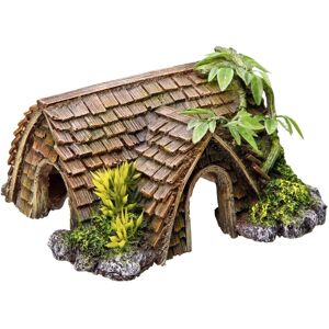 Nobby Aqua Ornaments HÜTTE with Plants - Aquarium Decoration Nobby Aqua Ornaments HÜTTE with Plants - Aquarium Decoration
