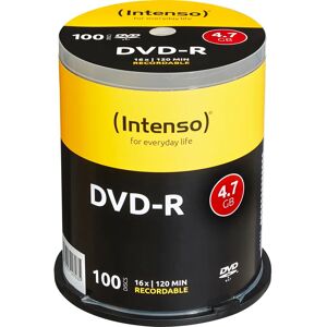 Intenso DVD-R 4.7GB 100 piezas - Discos DVD-R Intenso DVD-R 4.7GB 100 piezas - Discos DVD-R