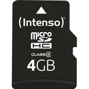 Scheda MicroSDHC 4GB Intenso - Classe 4 Scheda MicroSDHC 4GB Intenso - Classe 4