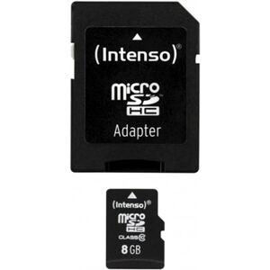 Intenso 8GB MicroSDHC Klasse 10 - Geheugenkaart Intenso 8GB MicroSDHC Klasse 10 - Geheugenkaart