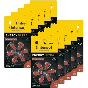 Intenso Hoortoestelbatterijen A312 - 60 stuks - Duurzaam Intenso Hoortoestelbatterijen A312 - 60 stuks - Duurzaam
