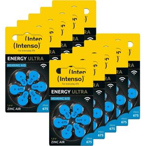 Intenso A675 Hörgeräte Batterien - Zink-Luft, 60er Pack Intenso A675 Hörgeräte Batterien - Zink-Luft, 60er Pack