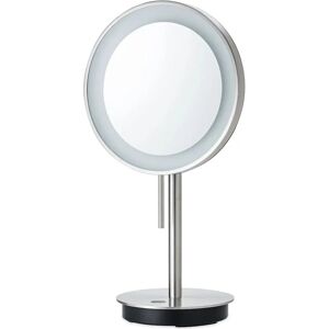Zack Alona Make-up Spiegel met LED-Licht - Cosmetisch spiegel, 5x vergroting, zilver Zack Alona Make-up Spiegel met LED-Licht - Cosmetisch spiegel, 5x vergroting, zilver