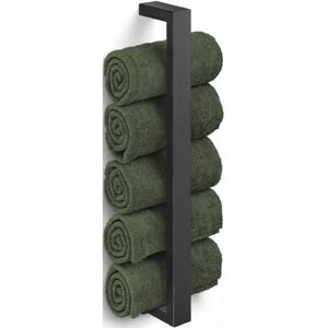 Zack Linea Handdoekhouder Zwart Roestvrij Staal Badkamer Accessoire Zack Linea Handdoekhouder Zwart Roestvrij Staal Badkamer Accessoire