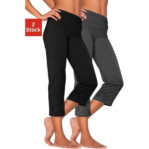 Vivance Active Grau Baumwoll Caprihosen - Caprihosen Vivance Active Grau Baumwoll Caprihosen - Caprihosen