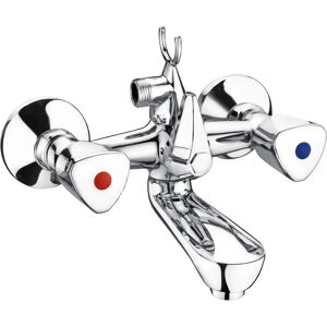 CORNAT Lisa Bath Faucet - Two Handles Chrome Bathroom Tap CORNAT Lisa Bath Faucet - Two Handles Chrome Bathroom Tap