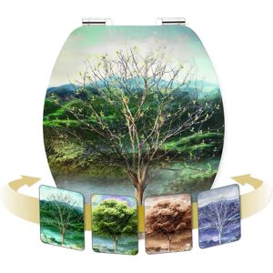 CORNAT 4 Seasons Colorido 3D Assento WC - Assento WC CORNAT 4 Seasons Colorido 3D Assento WC - Assento WC