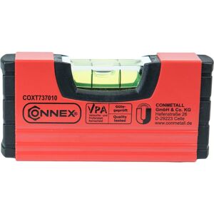 Connex - Mini Level - 10cm - Magnetic - Black/Red - Level Connex - Mini Level - 10cm - Magnetic - Black/Red - Level