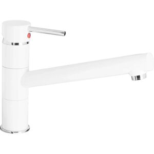 CORNAT ZELINA Kitchen Faucet - High Swivel Spout - Brass - White CORNAT ZELINA Kitchen Faucet - High Swivel Spout - Brass - White