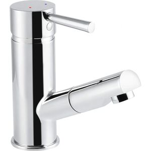 CORNAT Fuerte - Silver, Brass, Pull-out Spray - Washbasin Mixer CORNAT Fuerte - Silver, Brass, Pull-out Spray - Washbasin Mixer