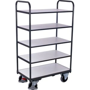 Variofit ESD Etagenwagen, hoch mit 5 Ladeflächen 1000x600mm - Trolley Variofit ESD Etagenwagen, hoch mit 5 Ladeflächen 1000x600mm - Trolley