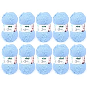 Gründl Baby Uni Pastellblå Baby Wool - Baby Yarn Gründl Baby Uni Pastellblå Baby Wool - Baby Yarn