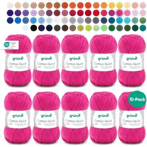 Gründl Cotton Quick Uni - 50g Pink - Yarn Gründl Cotton Quick Uni - 50g Pink - Yarn