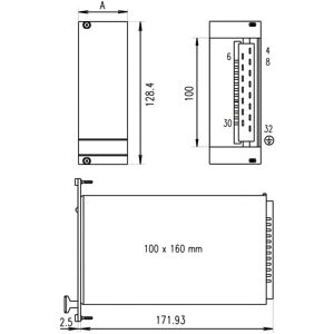 Schroff 21005478 Eloxiertes Aluminium Frontplatte für PSG Dual 3U 14HP - Server Chassis Schroff 21005478 Eloxiertes Aluminium Frontplatte für PSG Dual 3U 14HP - Server Chassis