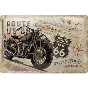 Nostalgic-Art Route 66 Medium Sign - Bike Map Nostalgic-Art Route 66 Medium Sign - Bike Map