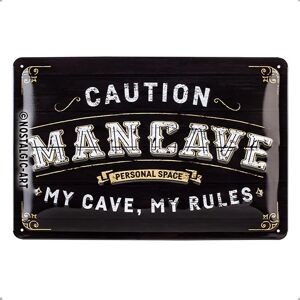 Nostalgic-Art Cartello Caverna Uomo - Metallo 20x30cm Nostalgic-Art Cartello Caverna Uomo - Metallo 20x30cm