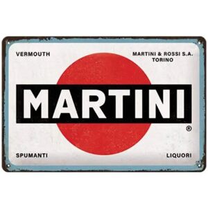 Nostalgic Art Cartel de Acero Martini - Placa Decorativa 20x30cm Nostalgic Art Cartel de Acero Martini - Placa Decorativa 20x30cm