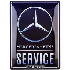 Nostalgic-Art Mercedes Service Sign - 30x40cm - Blue Nostalgic-Art Mercedes Service Sign - 30x40cm - Blue