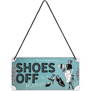Nostalgic-Art Hangbord 10x20cm - Shoes Off - Decor Nostalgic-Art Hangbord 10x20cm - Shoes Off - Decor