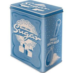 Nostalgic Art Caja de Almacenamiento de Hoja de Acero Grande - Azúcar - Contenedor de Alimentos Nostalgic Art Caja de Almacenamiento de Hoja de Acero Grande - Azúcar - Contenedor de Alimentos