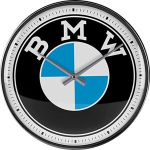 Nostalgic Art BMW Quartz Clock - Metal, 31cm, Black/Blue/White - Wall Clock Nostalgic Art BMW Quartz Clock - Metal, 31cm, Black/Blue/White - Wall Clock