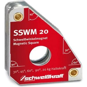 Schweißkraft SSWM 20 Magnes kątowy do spawania - 30°/60°/45°/90° - Magnes Schweißkraft SSWM 20 Magnes kątowy do spawania - 30°/60°/45°/90° - Magnes