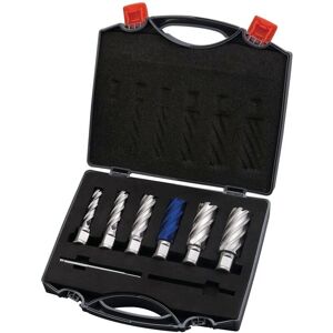 Optimum - Kernbohrer Set HSS 30mm TiAlN 5+1 - Zestaw wierteł rdzeniowych Optimum - Kernbohrer Set HSS 30mm TiAlN 5+1 - Zestaw wierteł rdzeniowych
