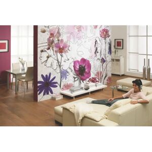 KOMAR Purple Photo Wallpaper - 8 Panels, 368x254cm KOMAR Purple Photo Wallpaper - 8 Panels, 368x254cm