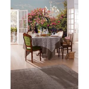 KOMAR Rose Garden Wallpaper - 368x254 cm, Blue Green Pink - Wallpaper KOMAR Rose Garden Wallpaper - 368x254 cm, Blue Green Pink - Wallpaper