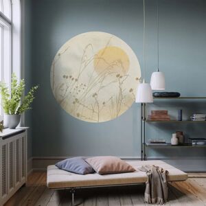 KOMAR Roseau Self-adhesive Round Wall Mural - 125cm KOMAR Roseau Self-adhesive Round Wall Mural - 125cm