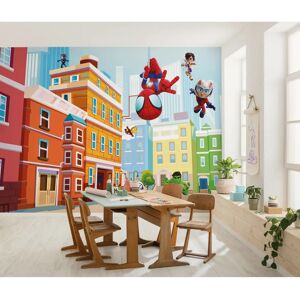 KOMAR Marvel Spidey and His Amazing Friends City Bunt Wallpaper - Wallpapers KOMAR Marvel Spidey and His Amazing Friends City Bunt Wallpaper - Wallpapers