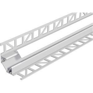 EVN Profil en Aluminium pour Carrelage - 2m, Couvercle opale, 43x43mm - Support Luminaire - Publicité EVN Profil en Aluminium pour Carrelage - 2m, Couvercle opale, 43x43mm - Support Luminaire - Publicité