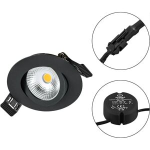 EVN LED Einbauleuchte - Dimmbar, 6W, Schwarz, 50.000h Lebensdauer EVN LED Einbauleuchte - Dimmbar, 6W, Schwarz, 50.000h Lebensdauer