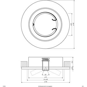EVN Deckenleuchte - Verstellbar 25° - 50W - Weiß EVN Deckenleuchte - Verstellbar 25° - 50W - Weiß