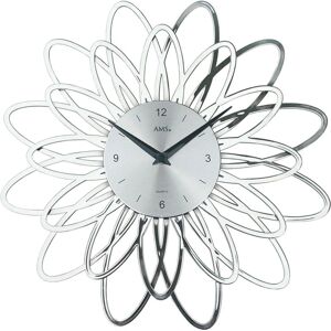 AMS W9362 Silber Moderne Wanduhr - Wanduhr AMS W9362 Silber Moderne Wanduhr - Wanduhr