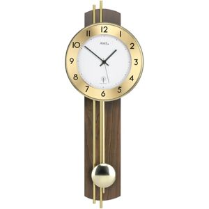 AMS F5266/1 - Unisex Wanduhr - Holz, Funk AMS F5266/1 - Unisex Wanduhr - Holz, Funk