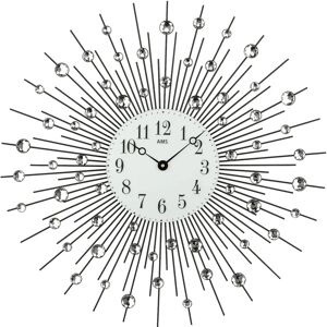 AMS 9380 Wanduhr - Silber - Ø 60cm AMS 9380 Wanduhr - Silber - Ø 60cm
