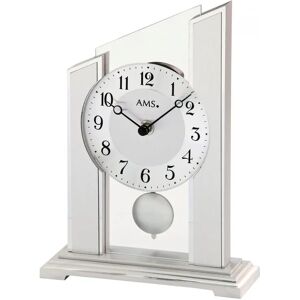 Horloge à pendule AMS T1169 argentée - Horloge de table - Publicité Horloge à pendule AMS T1169 argentée - Horloge de table - Publicité