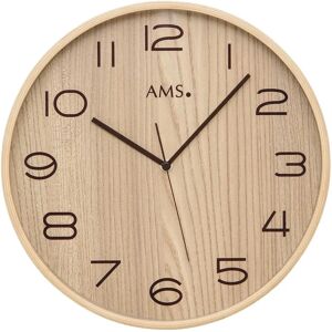 Horloge Murale Beige AMS F5514 - Radio-pilotée - Publicité Horloge Murale Beige AMS F5514 - Radio-pilotée - Publicité