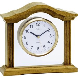 AMS - Funktischuhr - Eichenbraun - Holz - Tischuhr AMS - Funktischuhr - Eichenbraun - Holz - Tischuhr