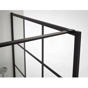 Kermi Walk-In XD Wand - Zwart Soft, 2000mm Hoog, 1390-1410mm Breedte Kermi Walk-In XD Wand - Zwart Soft, 2000mm Hoog, 1390-1410mm Breedte