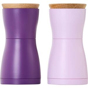 AdHoc - Twin - Violet - Moulin à grain céramique - Ensemble de moulins sel et poivre - Publicité AdHoc - Twin - Violet - Moulin à grain céramique - Ensemble de moulins sel et poivre - Publicité