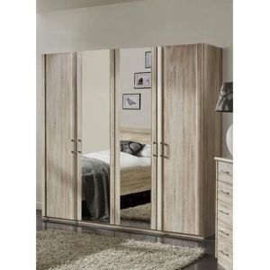 Wiemann Meran beiger Schrank - 4-türig, 196x58cm, Holzoptik Wiemann Meran beiger Schrank - 4-türig, 196x58cm, Holzoptik