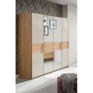 WIEMANN Kiruna Kleiderschrank - 4-türig, braun, 197x58 cm WIEMANN Kiruna Kleiderschrank - 4-türig, braun, 197x58 cm