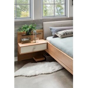 Wiemann Kiruna Nachttisch - Massivholz & Glas, Soft-Close, 60x48x43 cm Wiemann Kiruna Nachttisch - Massivholz & Glas, Soft-Close, 60x48x43 cm