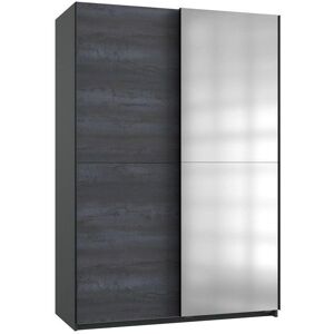 WIMEX Herne - Schwebetürenschrank, Stahl-Optik, Spiegel, 135x198x64cm WIMEX Herne - Schwebetürenschrank, Stahl-Optik, Spiegel, 135x198x64cm