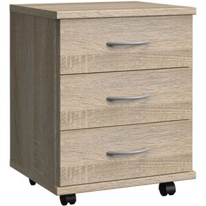 Wimex Büroaufbewahrung - Eiche Natur - 3-Schubladen Rollcontainer Wimex Büroaufbewahrung - Eiche Natur - 3-Schubladen Rollcontainer