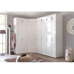 Wimex Malta Kleiderschrank - Hochglanz Weiß - 50x185x54cm Wimex Malta Kleiderschrank - Hochglanz Weiß - 50x185x54cm